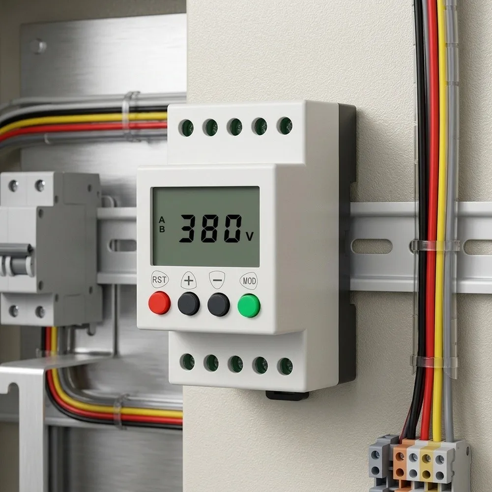 JVR1000-A Three Phase Phase Relay 208-480VAC 3-Wire Input with Independent Enable Disable Protection Functions