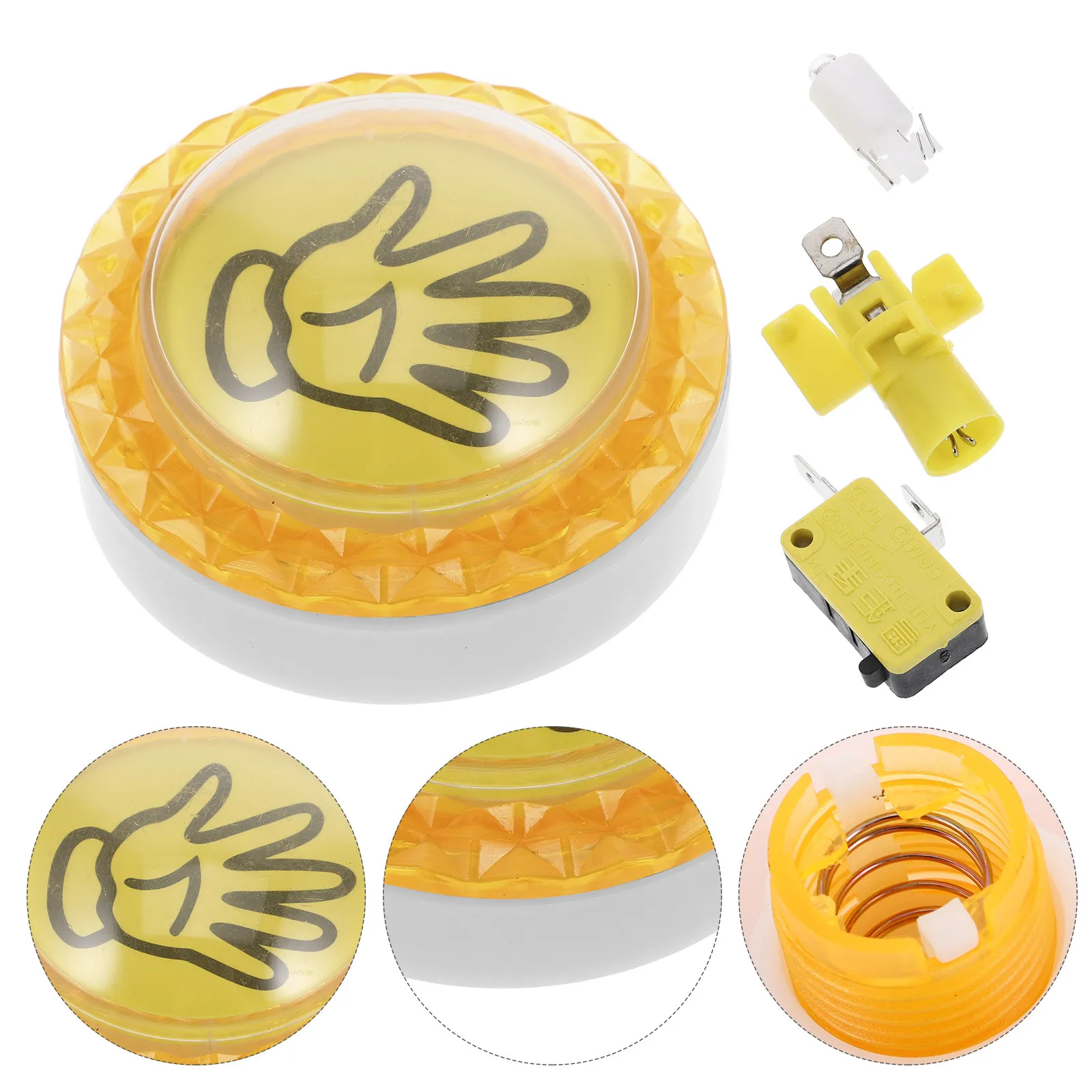60Mm Answer Buzzer Palm Activated Button Game Show Loud Alarm Sound Trivia Classroom Essentials Teacher Supplies