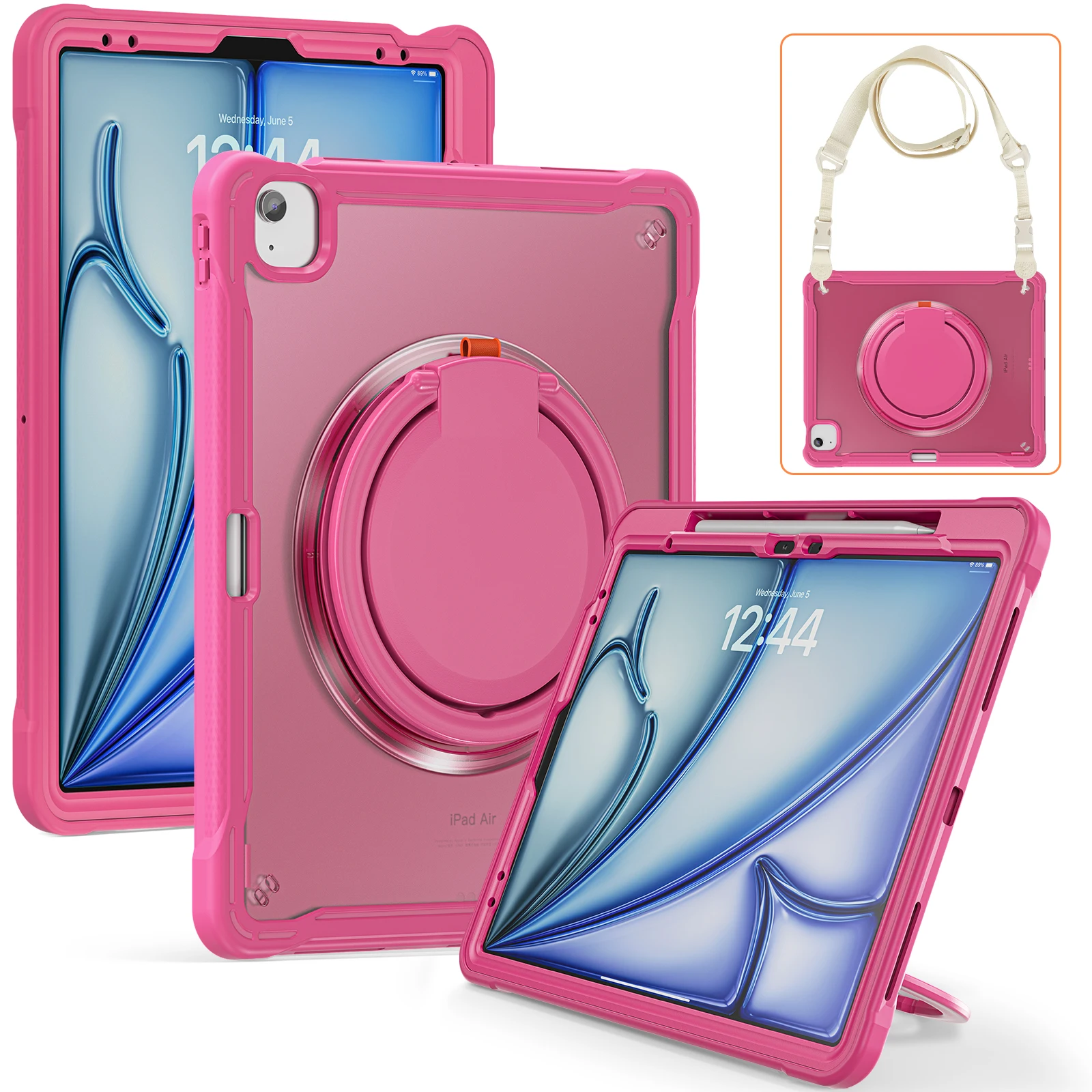 Kids Safe Case for iPad Air13 10.2 9th 2021 8th 2020 2019 7th Gen Case Hand Hybrid Stand Tablet Cover A2198 A2903 A2197 A2904