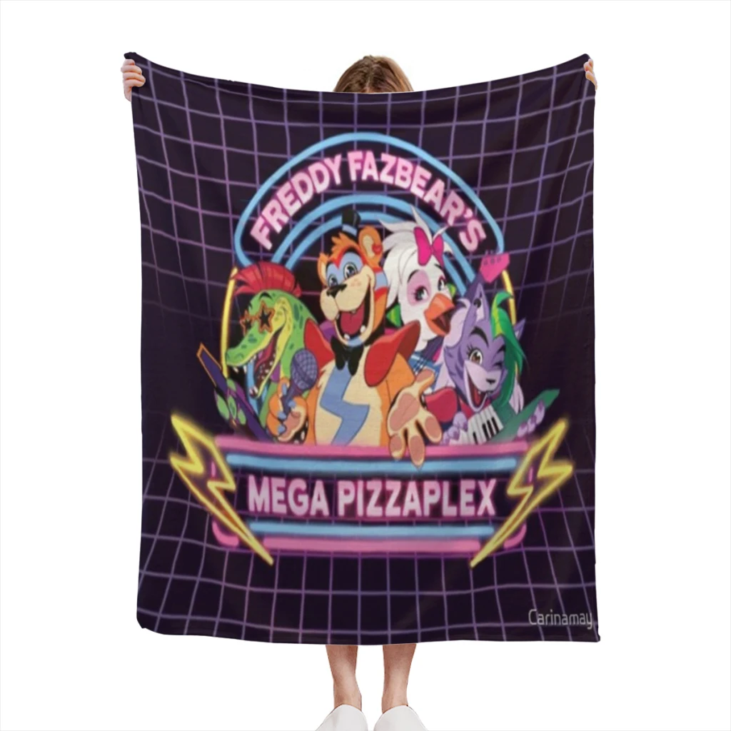 FNAF Security Breach Summer Blanket Thin Blanket Comforter Flannel Soft throw Blankets Warm Home and decoration