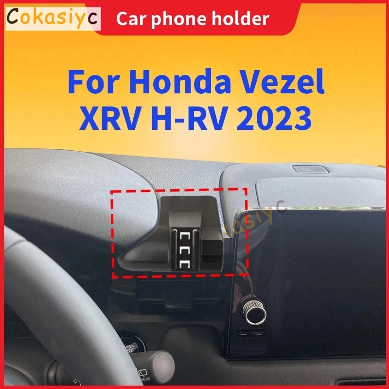 Suportes de telefone para veículos, para Honda Vezel XRV H-RV HR-V HRV 2023, suporte de telefone para carro, base fixa especial, acessórios de carrega