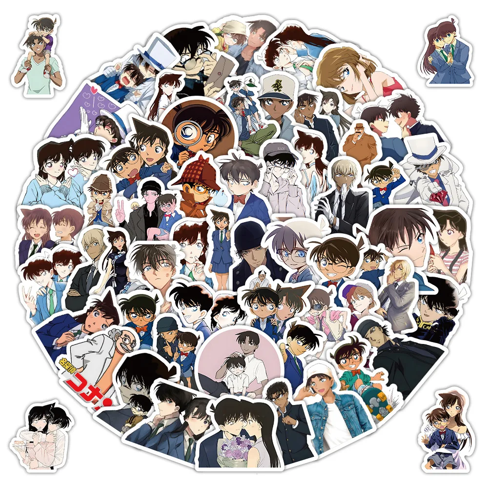 AliExpress keeppley 103PCS Cartoon Anime Detective Conan Stickers Cool Graffiti Sticker Scrapbook Luggage Laptop Guitar Car Bike Skateboard Toy