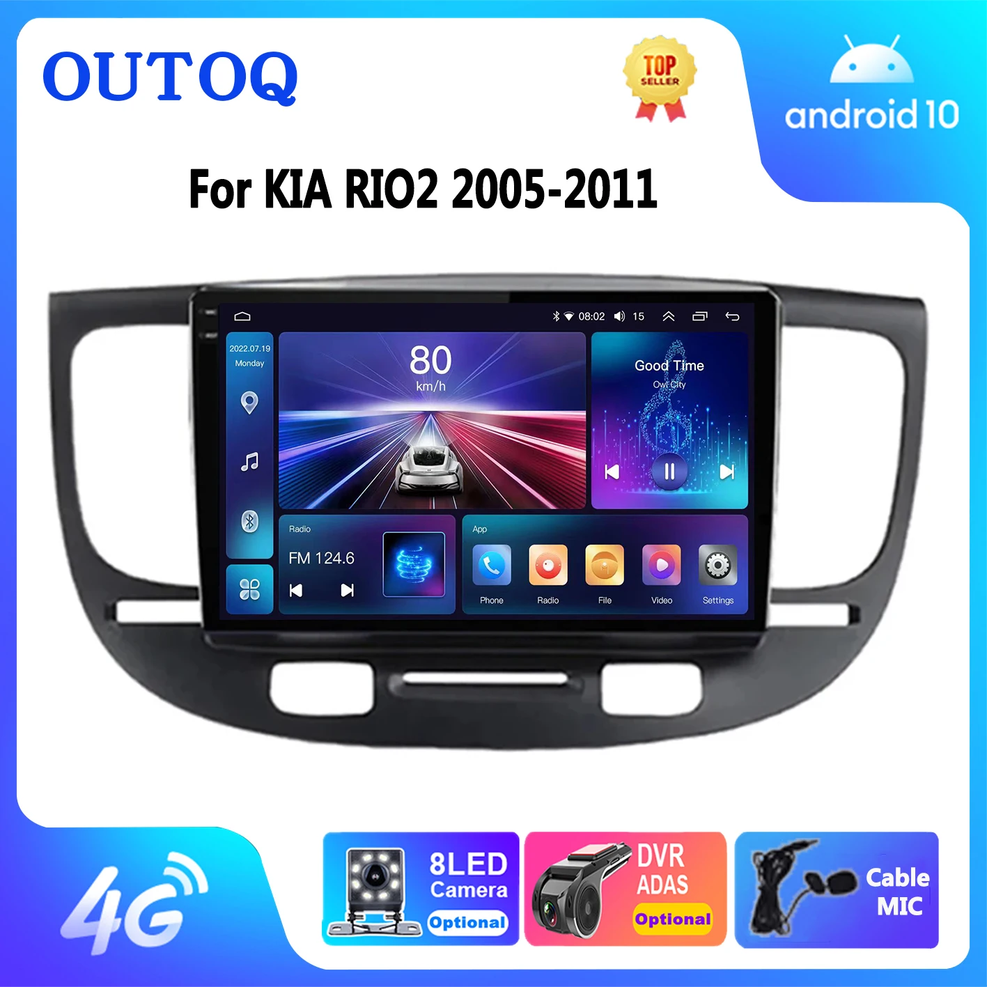 

Автомагнитола Carplay на Android для Kia RIO 2 RIO2 2005 - 2011 мультимедийный видеоплеер для Kia RIO 2 GPS No 2 Din автостерео