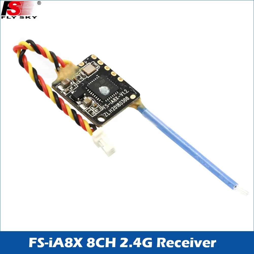 Flysky FS-iA8X AFHDS 2A 2.4G 8CH I-Bus/PPM GFSK FHSS Receiver Nirvana/NV14/i6/i6s/i6x/i8 Transmitter For Rc Car Airplane Model