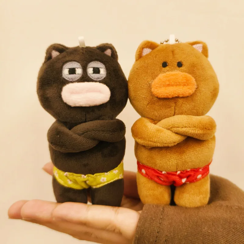 

New Funny And Cute Bear Plush Doll Bag Pendant Small Plush Doll Toy 10-12CM Multiple Styles Cartoon Stuffed Doll For Kid