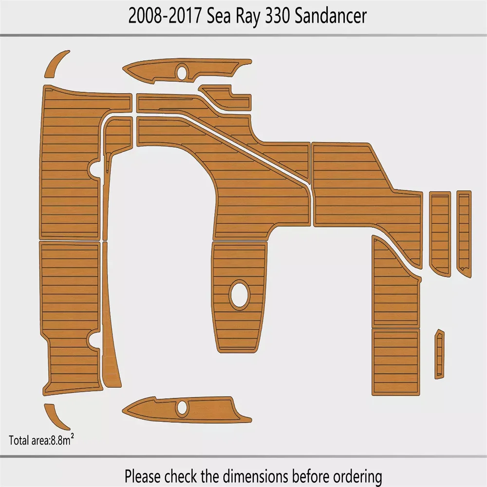 2008-2017 Sea Ray 330 Sundancer Cockpit Swim platform 1/4