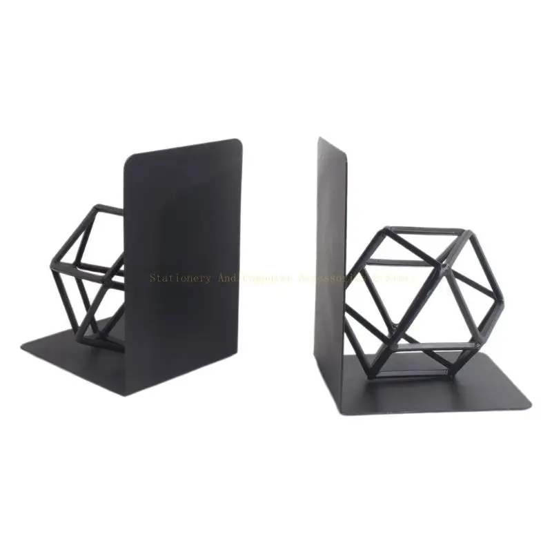 Practical Bookends Geometric Book End Desk Bookshelf Kung Fu Man Book Support Book Holder Shelf Decorative Bookends