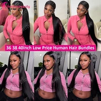18 20 22 24 Inch Straight Bundles Human Hair 12A Raw Human Hair Bundles Brazilian Hair Bundles Natural Black Human Hair Bundle 6