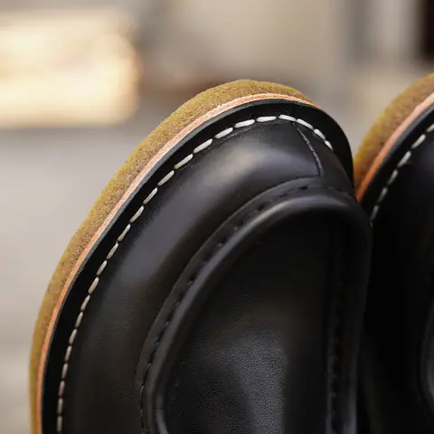 सिले हुए चमड़े के माइकल डर्बी जूते, क्लासिक भारतीय शैली वाले वॉलाबी जूते, विंटेज डेज़र्ट बूट्स, गुडइयर वेल्टेड फुटवियर 12 best sales भारतीय जूते - №7