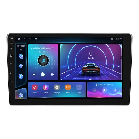 For 9-inch Android 15 Car Navigation Quad-Core System With Wireless Carplay Built-in WiFi, GPS, Bluetooth, FM Radio Function 4+64GB