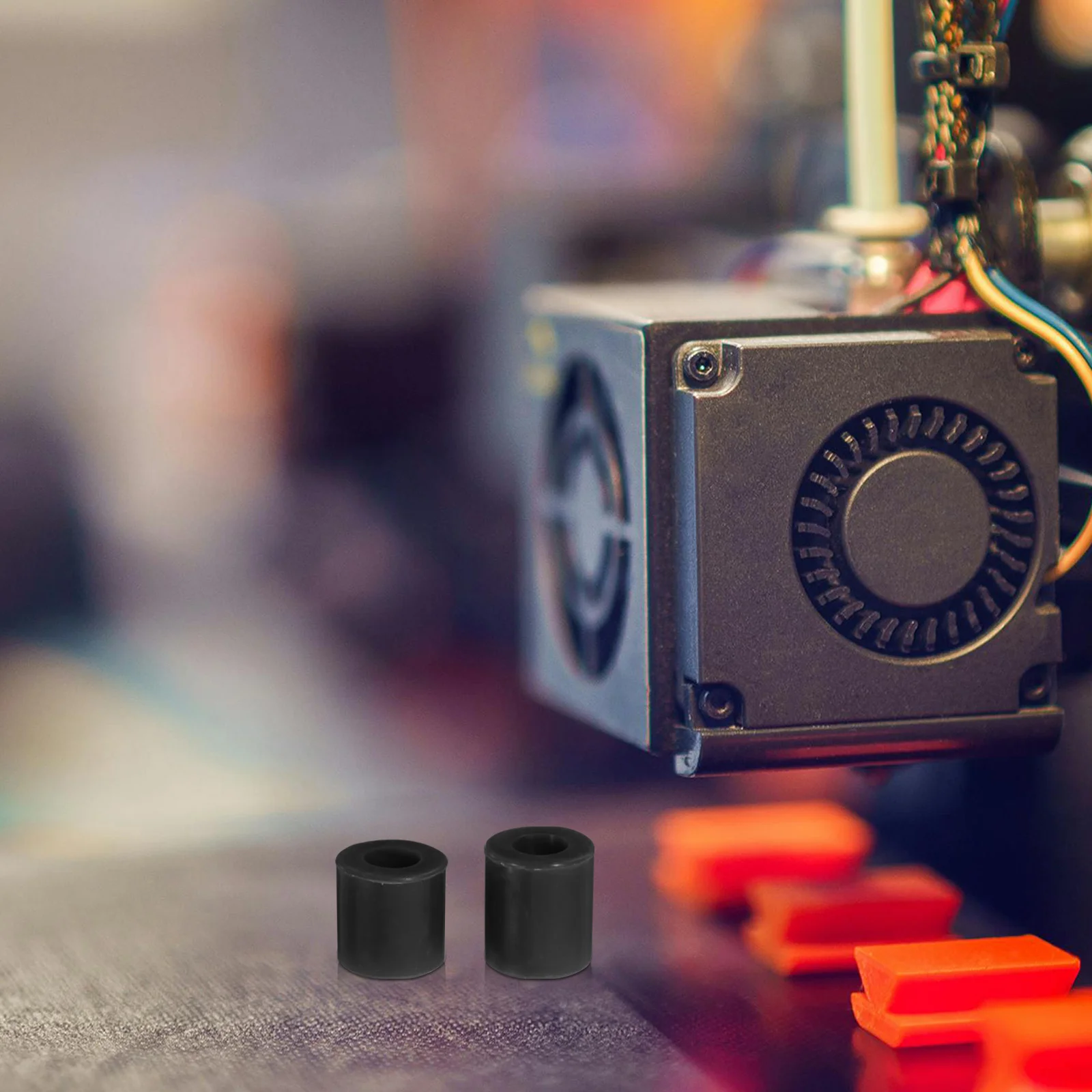 8Pcs Silicone Printer Leveling Columns Replacement Heat Bed Spacers Silicone Mounts Stable Shock Absorption 3D Printer