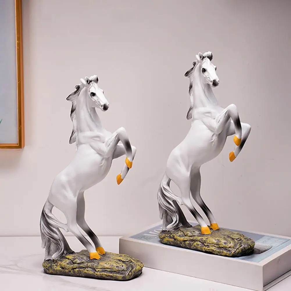 Tv Cabinet Horse Ornament Success Horse Ornament Resin Figurine Artistic Good Luck Horse Statue Modern Home Desk Wine for Home