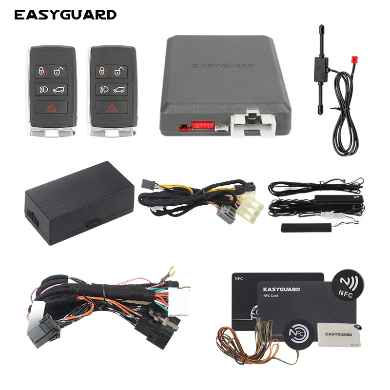 

EASYGUARD keyless entry kit remote starter Plug&Play CAN BUS for Land Rover Discovery 4,Freelander 2, with OEM start stop button