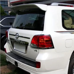 For Land Cruiser LC200 Spoiler ABS Material Car Rear Wing Primer Color Rear Spoiler For Toyota Land Cruiser FJ200 Spoiler
