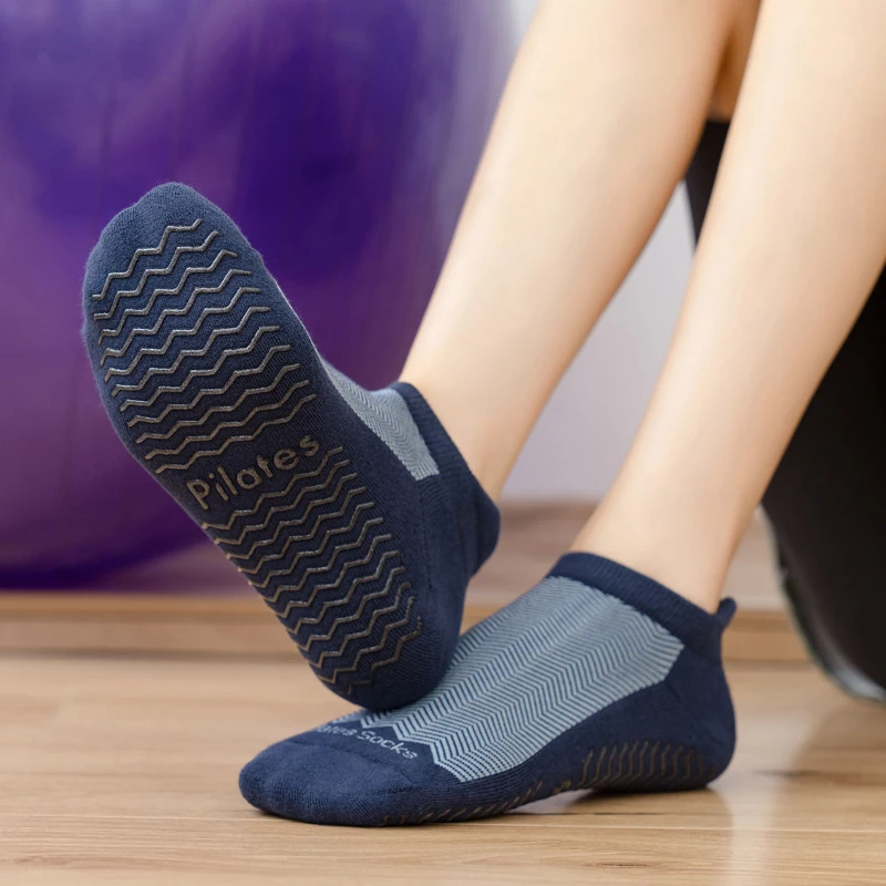 Profesjonalne damskie skarpetki do pilatesu antypoślizgowe oddychające skarpetki do jogi damskie Fitness sportowe skarpety do tańca baletowego do sali do jogi Pilates