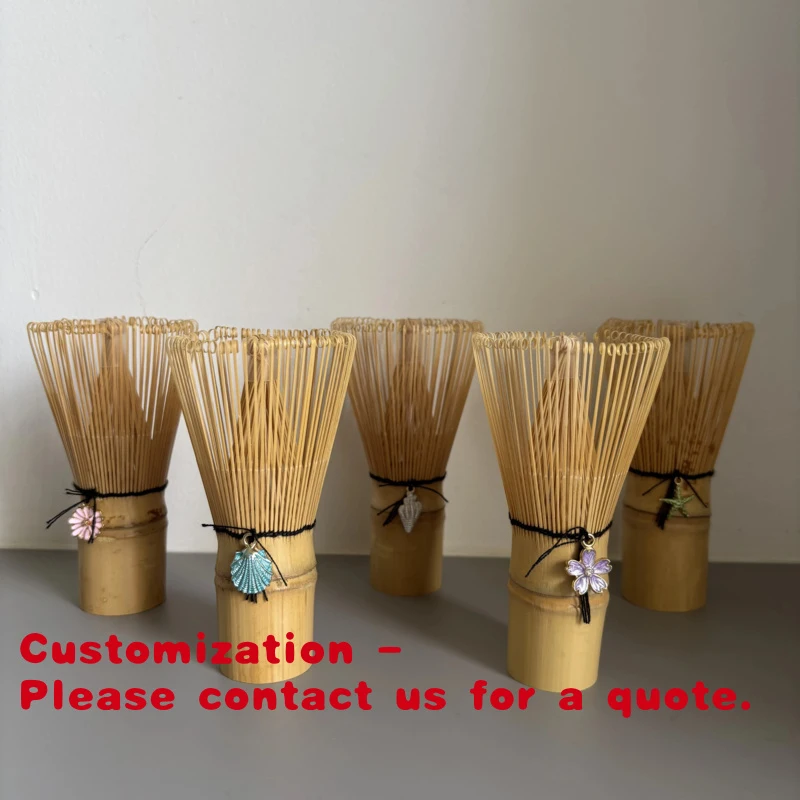 custom.Japanese Ceremonial Grade Matcha Tea Set Whisk Spoon Custom Accessories Different Color Threads Matcha Wh
