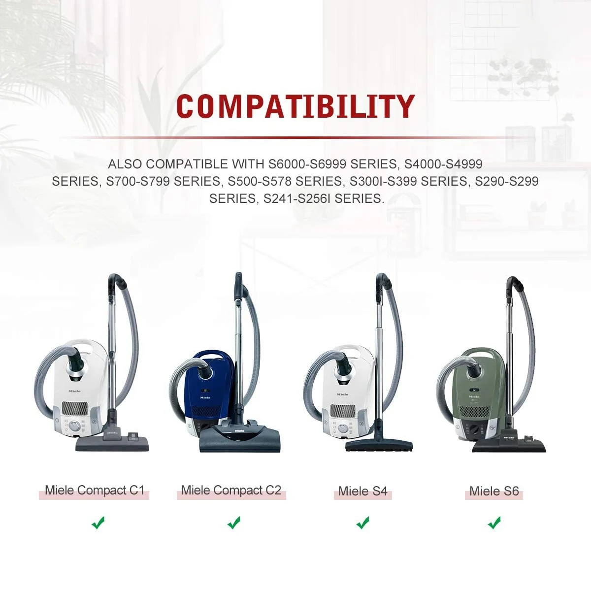 Replacement Vacuum Bags for FJM AirClean 3D Efficiency Dust Bags, Fits Models F J M Series Vacuum Cleaner