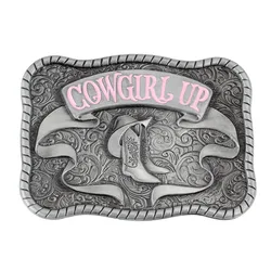 Cowgirl Up Belt Buckle A Girl with A Cowboy Dream Deserves It