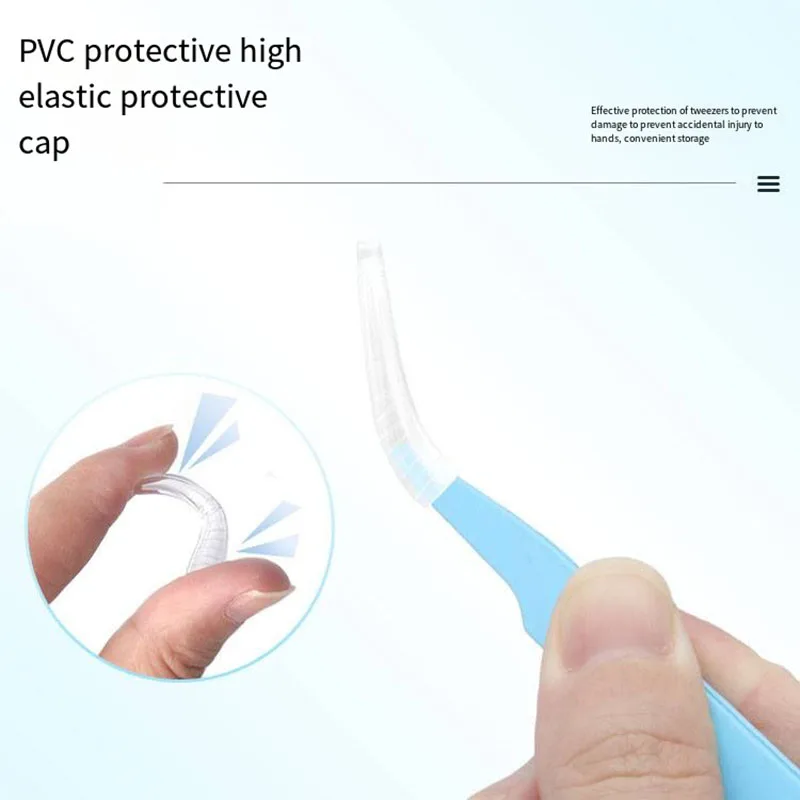 Pincettes à Cils en Acier Inoxydable, Outil de Manucure à Main, avec Coude Optique, pour Document Macarone