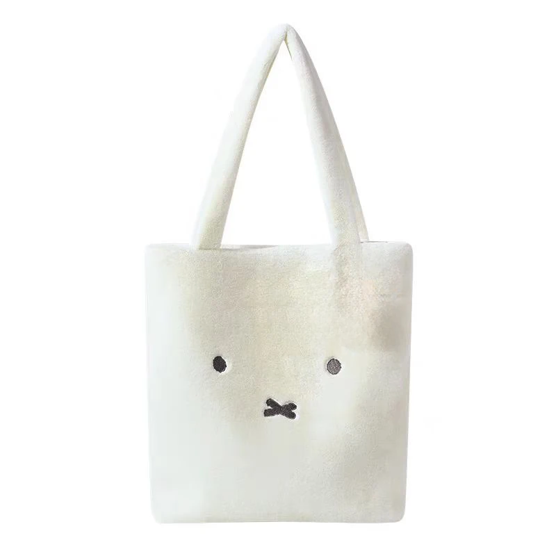

Cute Miffy Plush Shoulder Bag Cartoon Large Capacity Fashion Tote Anime Simplicity Leisure Commuting New Shoulder Bag Girl Gifts