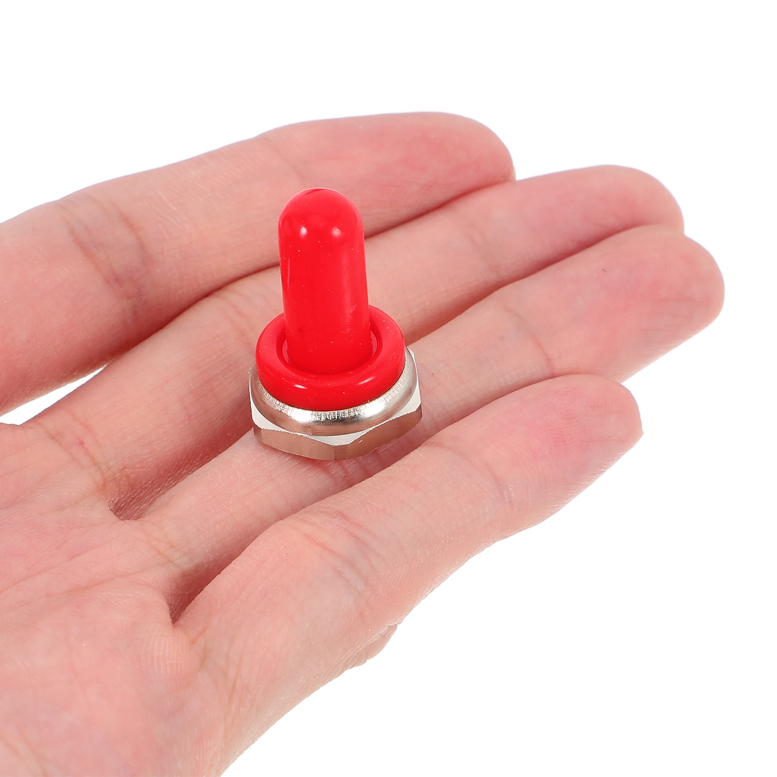 

4 pcs Switch Waterproof Cap Toggle Cover Small Red Dashboard Protection Dustproof Silicone Guard Button Cover Switch Handle
