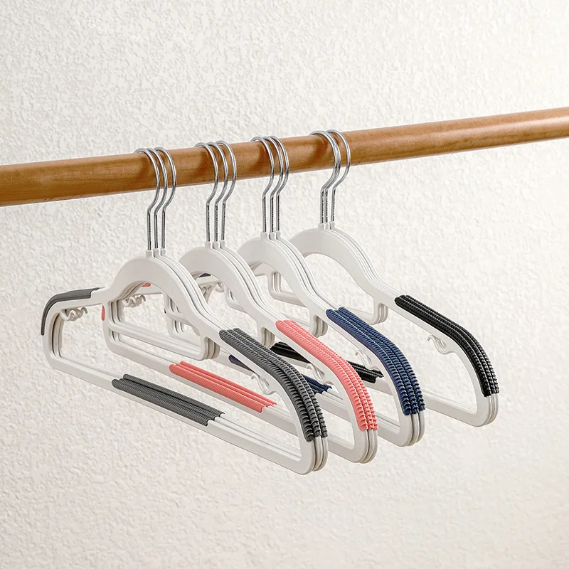 

10PCS Plastic Clothes Hanger,Household,Non-slip,No trace,Anti-shoulder Angle,100% New Material,Strong Load Bearing,Modern Simple