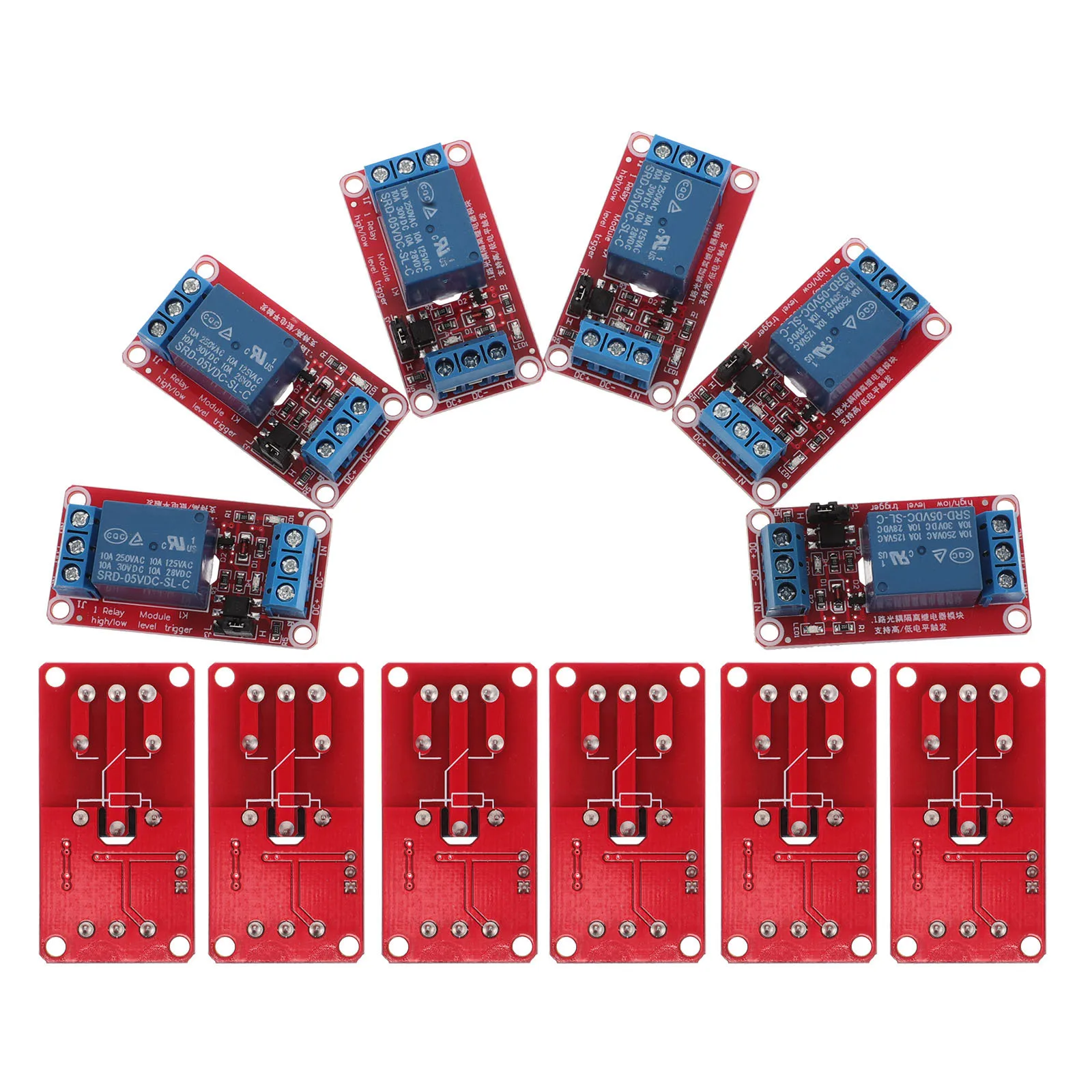 

12Pcs Single Channel Relay Module Optical Isolation Level Trigger Expansion Board for Power Control General Purpose Relay