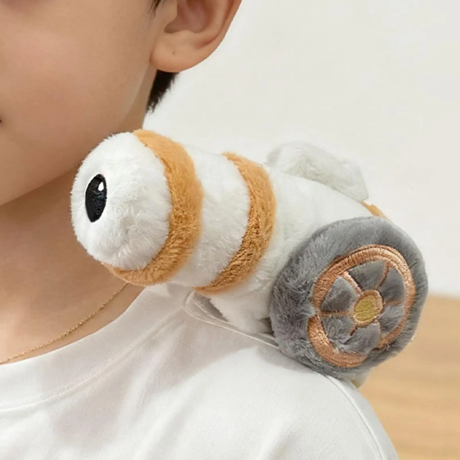 Bracelet à claquettes pour enfants, Simulation de canon en peluche, jouet créatif, poupée en peluche pour chambre à coucher, salon, dortoir de fête