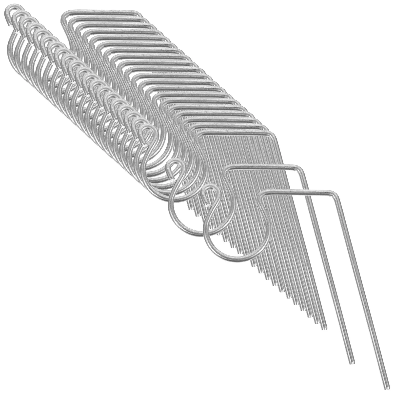 

50Pcs Metal Gutter Hooks for String Lights Outdoor Christmas Light Hangers Sturdy Easy Match Ornaments