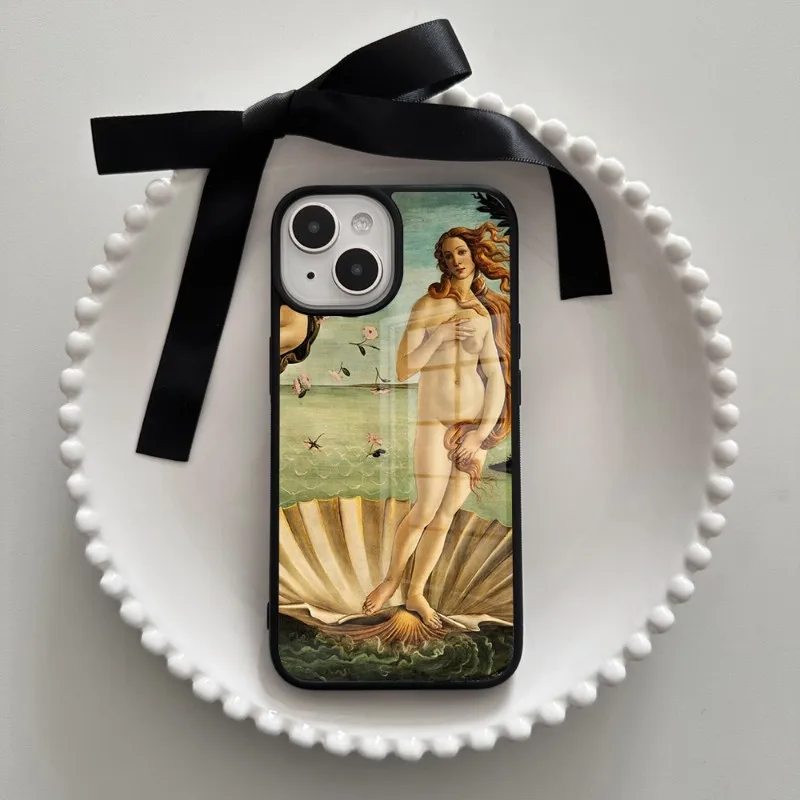 Art Painting The-Birth-Of-Venus Phone Case For Samsung S23 S22 S30 S21 S10 S20 ULTRA Edge Note Lite 10 20 Pro Plus PC+TPU Cover