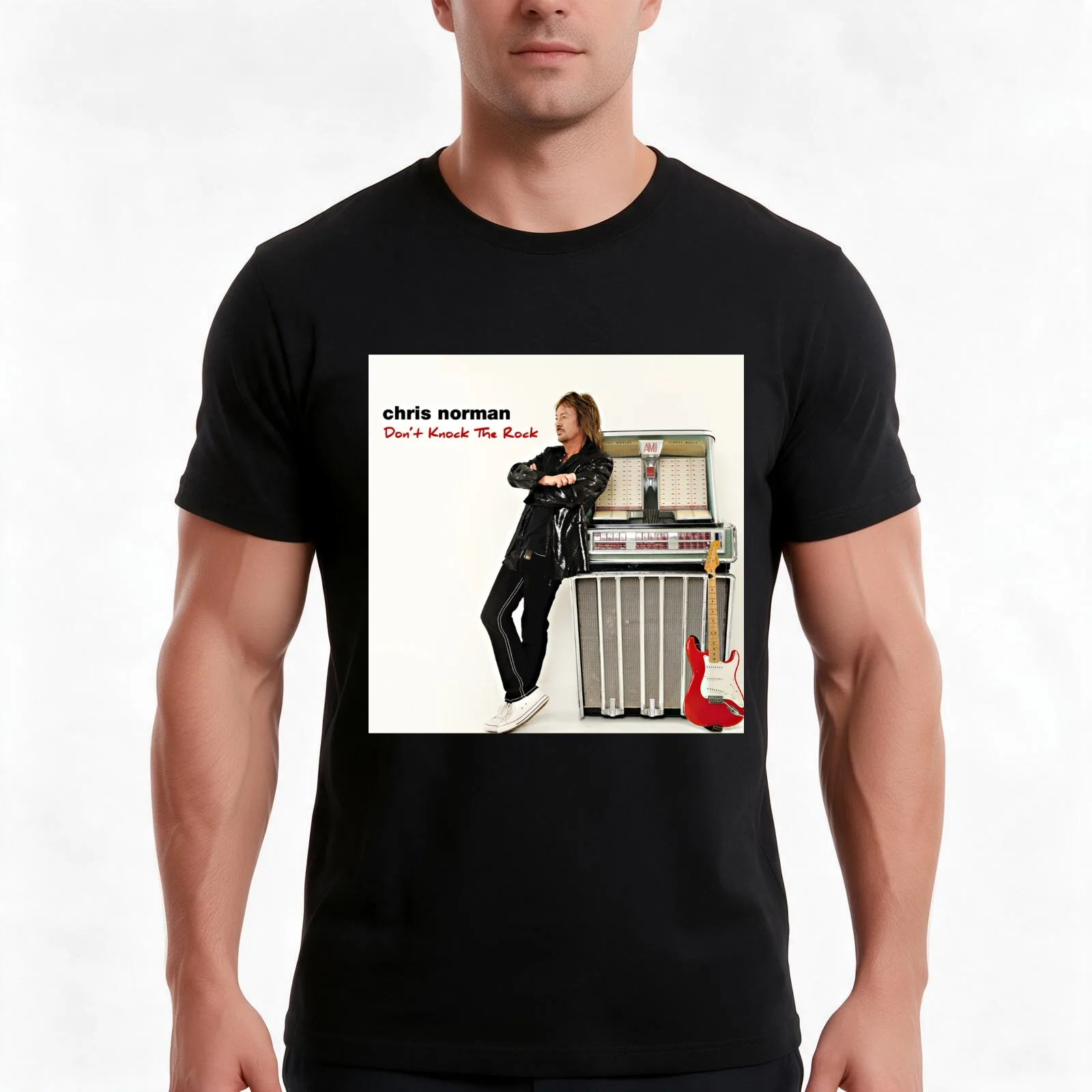 Chris Norman dont knock the rock T-Shirt Summer Casual Cotton Tee Oversized Streetwear Tops Vintage Graphic Print