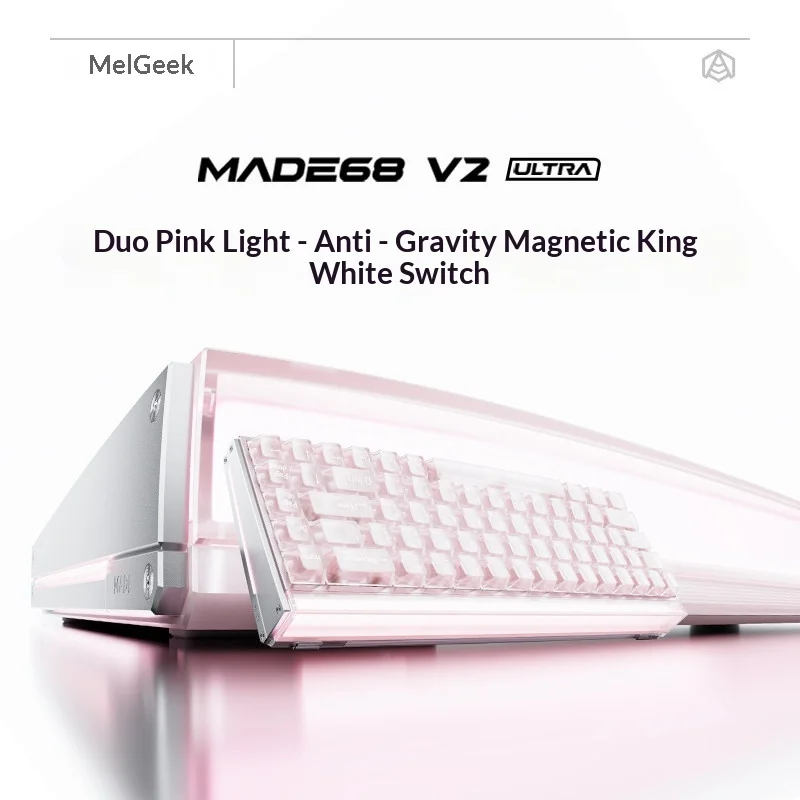 MelGeek MADE68 V2 ULTRA Gaming Keyboard Hall TTC Effect Switch CNC