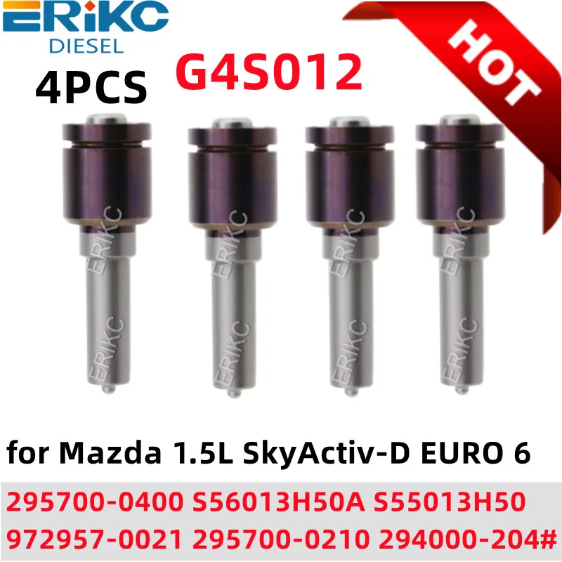 4PCS G4S012 Piezo Diesel Injector Nozzle g4s012 For Mazda 295700-0400 S56013H50A S55013H50 972957-0021 295700-0210 294000-204#