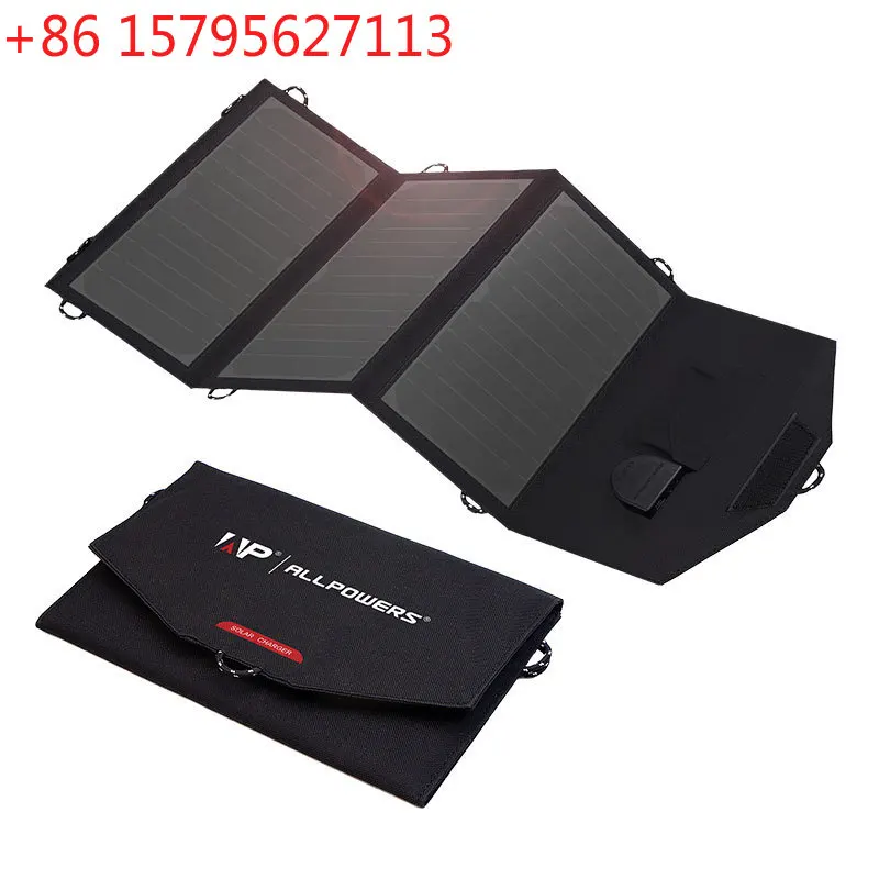 Allpowers ALLPOWERS Outdoor Folding Solar Charging Panel 21W Laptop Mobile Phone Solar Charger portable power station