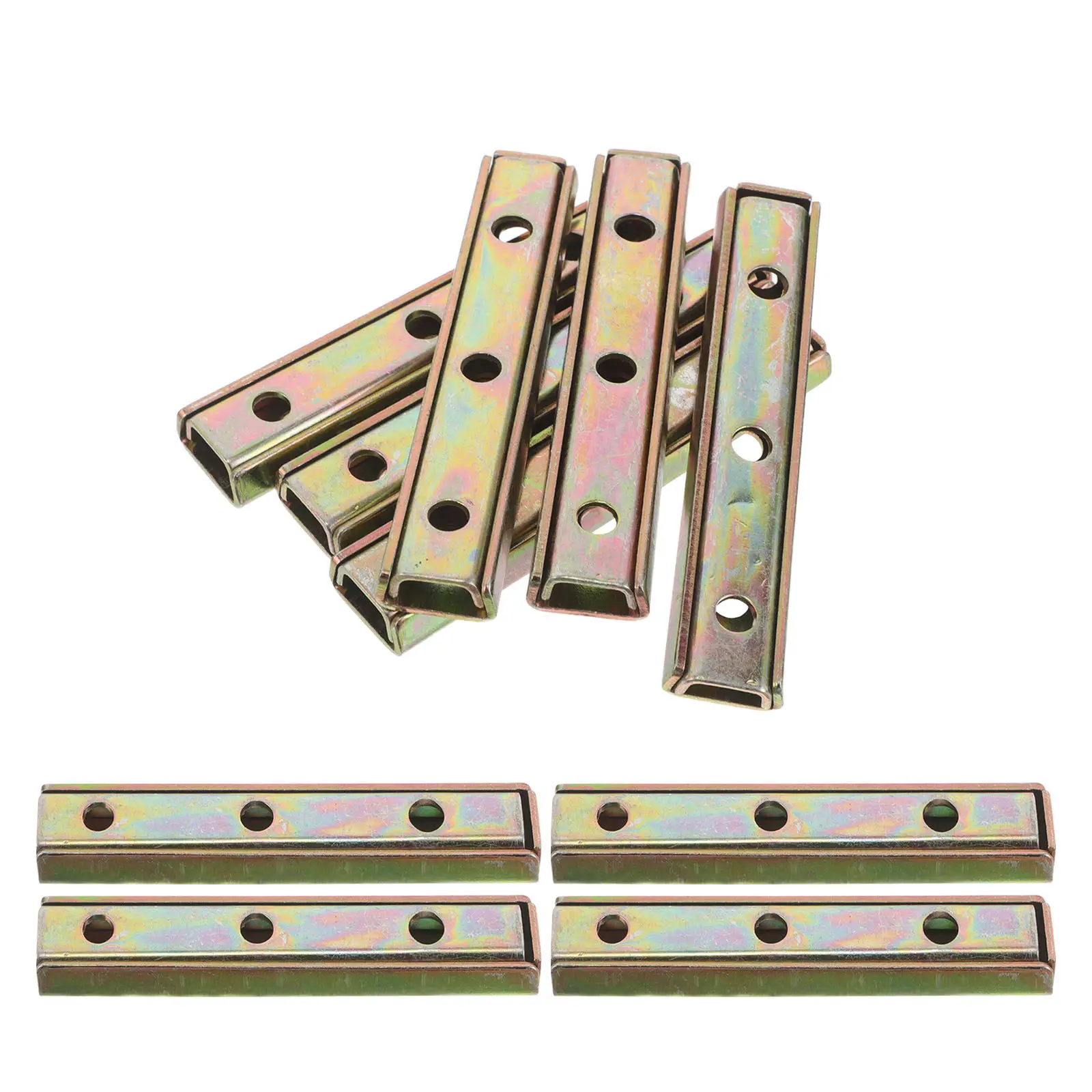 10個入り-モジュール式家具組立金具-ソファコネクターブラケット-高耐久セクショナルソファコネクター-家具接合プレート