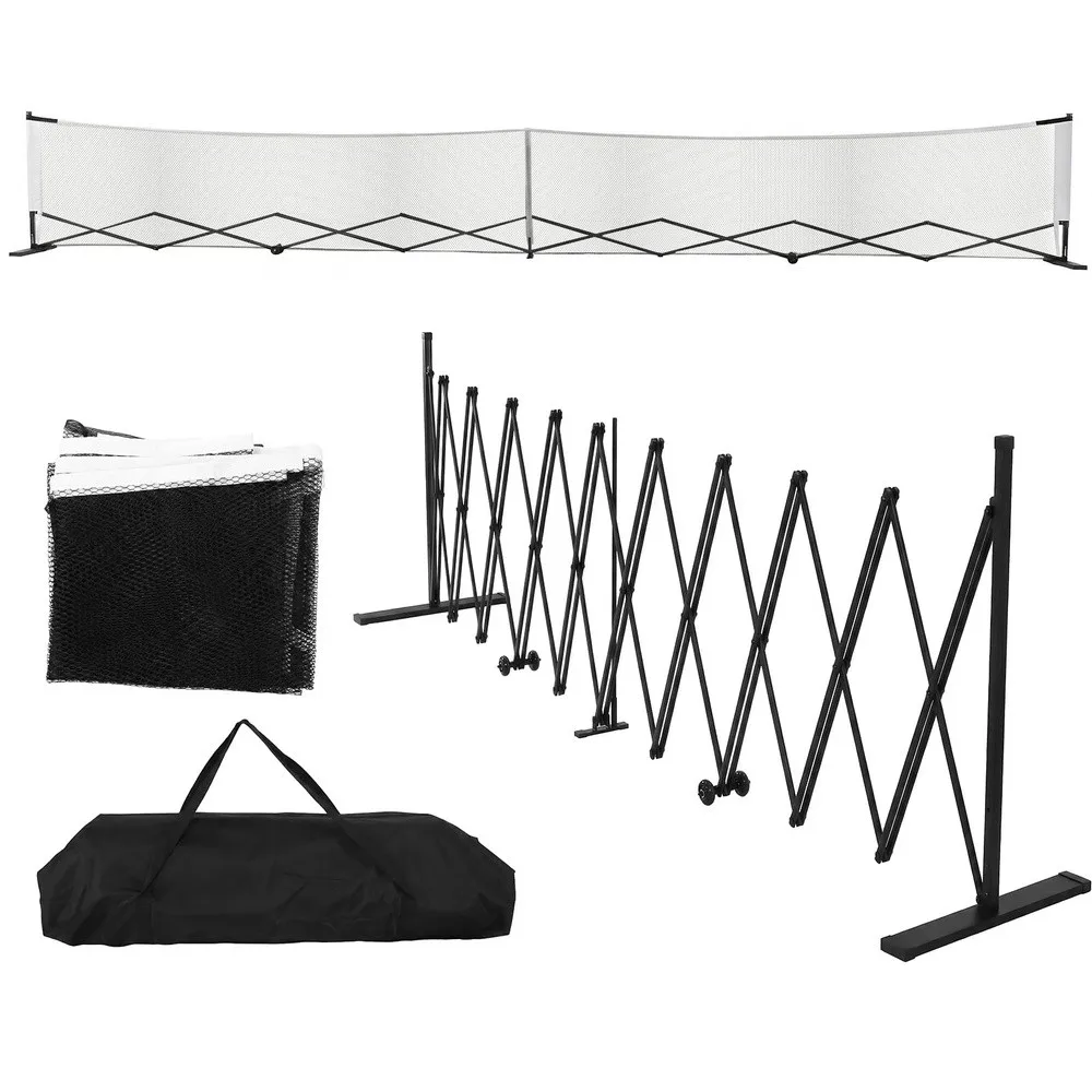 Pickle Balls Net Set System 22ft Aluminum Alloy with Wheels