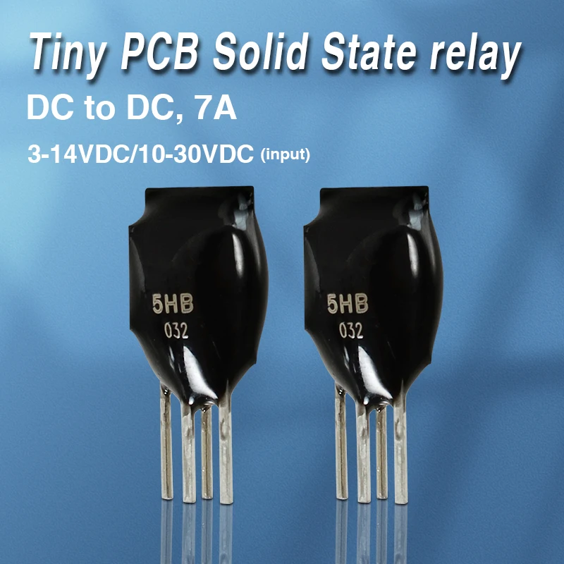 Mały mini PCB SSR 7A Przekaźnik półprzewodnikowy DC na DC 5 V 12 V 24 V