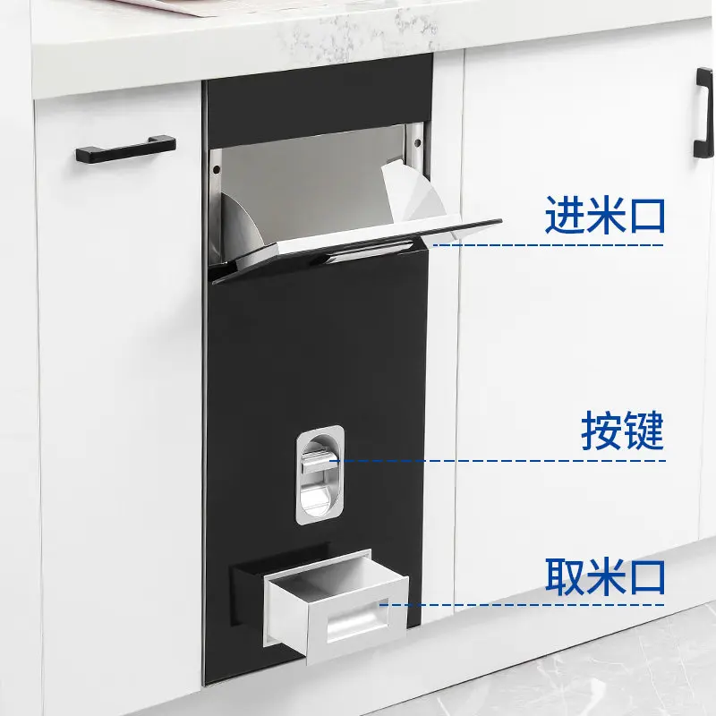 Embedded 304 stainless steel kitchen cabinets household automatic insect and moisture proof