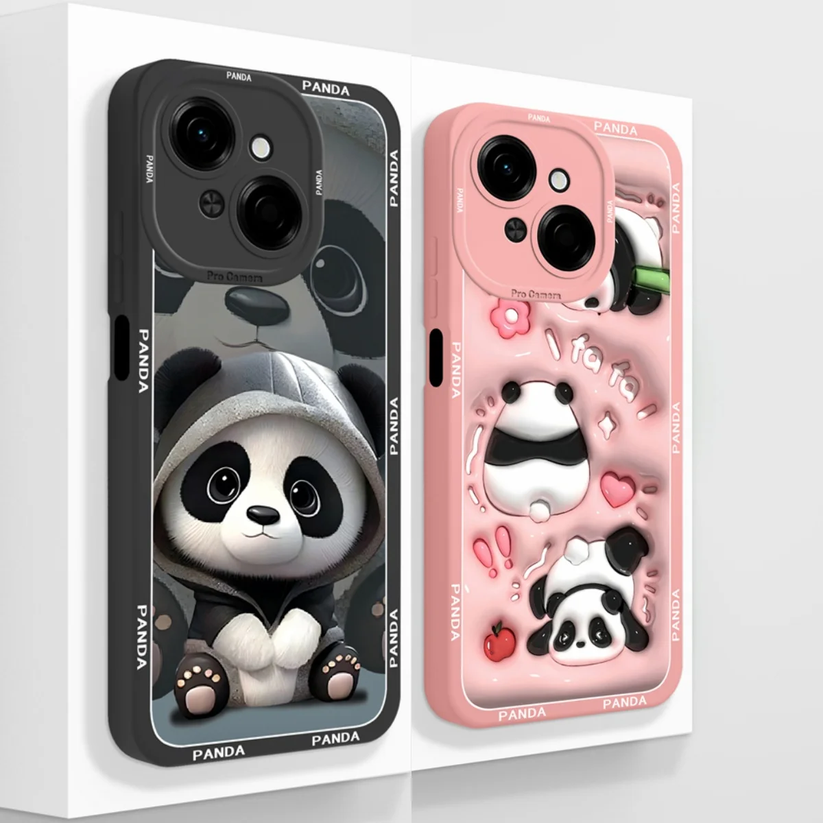 For Tecno Pop 9 4G Case For Spark Go 1 Cover For Spark Go 2025 Phone Cases Cute Panda Full Protection Liquid Silicone Back Cover