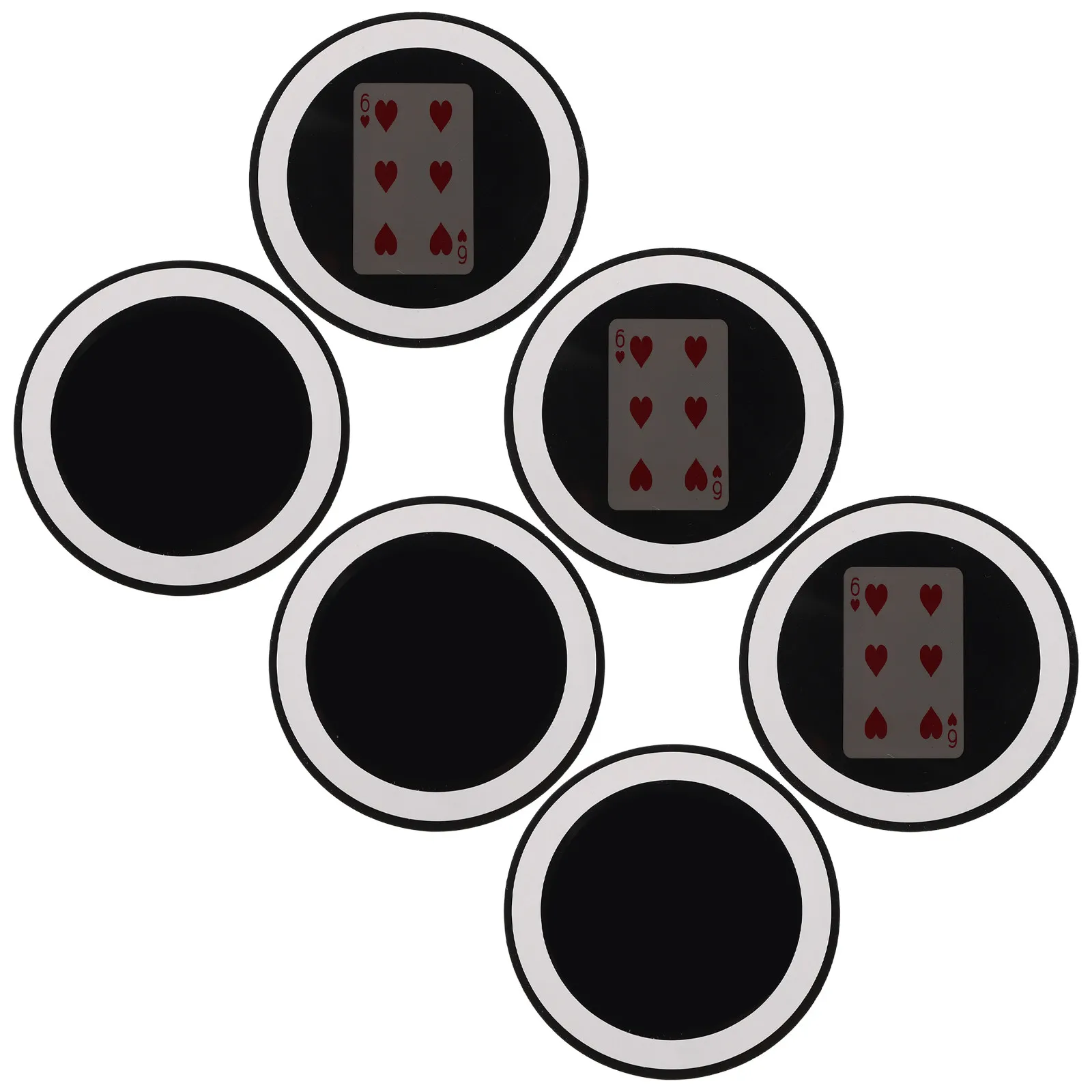 6 Piezas de Espejo Mágico para Trucos de Magia, Accesorio para Actuaciones de Magia de Cerca, Truco para Niños, Suministros de Magia, Diversión en Fiestas, Desarrollo de Habilidades