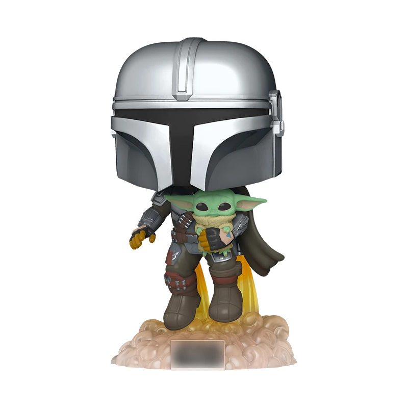 Popstyle STARWARS EL MANDALORIANO # 402 con el niño Yodas colección de figuras de acción de vinilo modelo juguetes para niños regalo de Navidad
