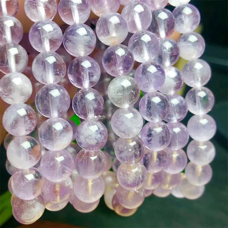 

Natural Purple Rabbit Hair Rutilated Quartz Bracelet Jewelry For Woman Man Gift Energy Gemstone Crystal Beads 8/10MM