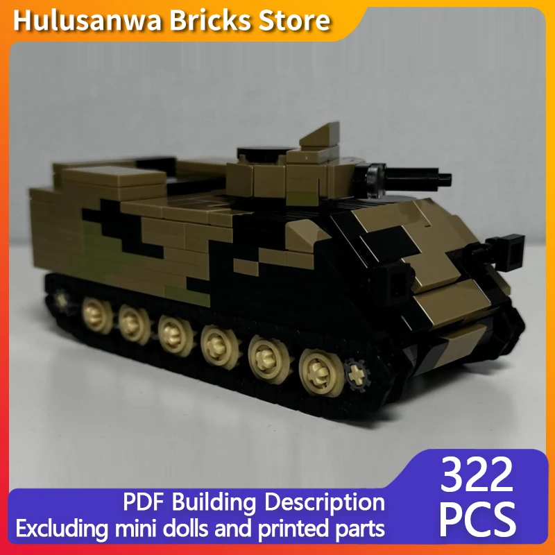 

M113AS4 Модель броненового персонала MOC Строительные кирпичи Военное оборудование Модульная технология Подарки Праздничная сборка Детская игрушка