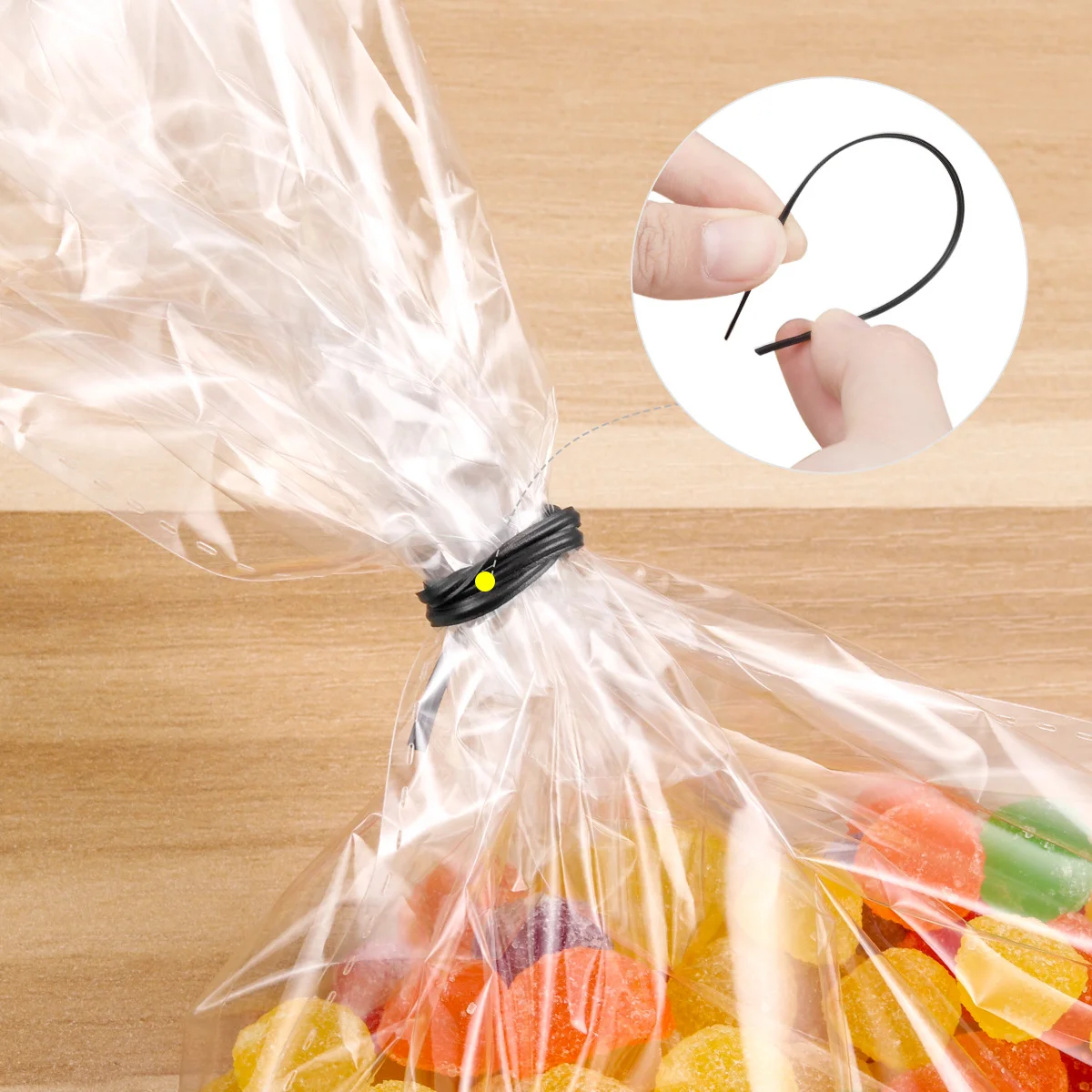 

500Pcs Plastic Coated Iron Wire Ties Flexible Strong Cable Wrap Organizer for Gardening Travel Home Office Cord Tie Wraps