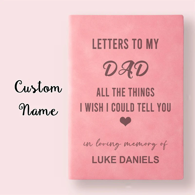 Logotipo Personlized Notebook, Perda do Pai Memorial Presente, DAD Grief Journal, Meu Pai no Céu, Simpatia Presente para o Pai