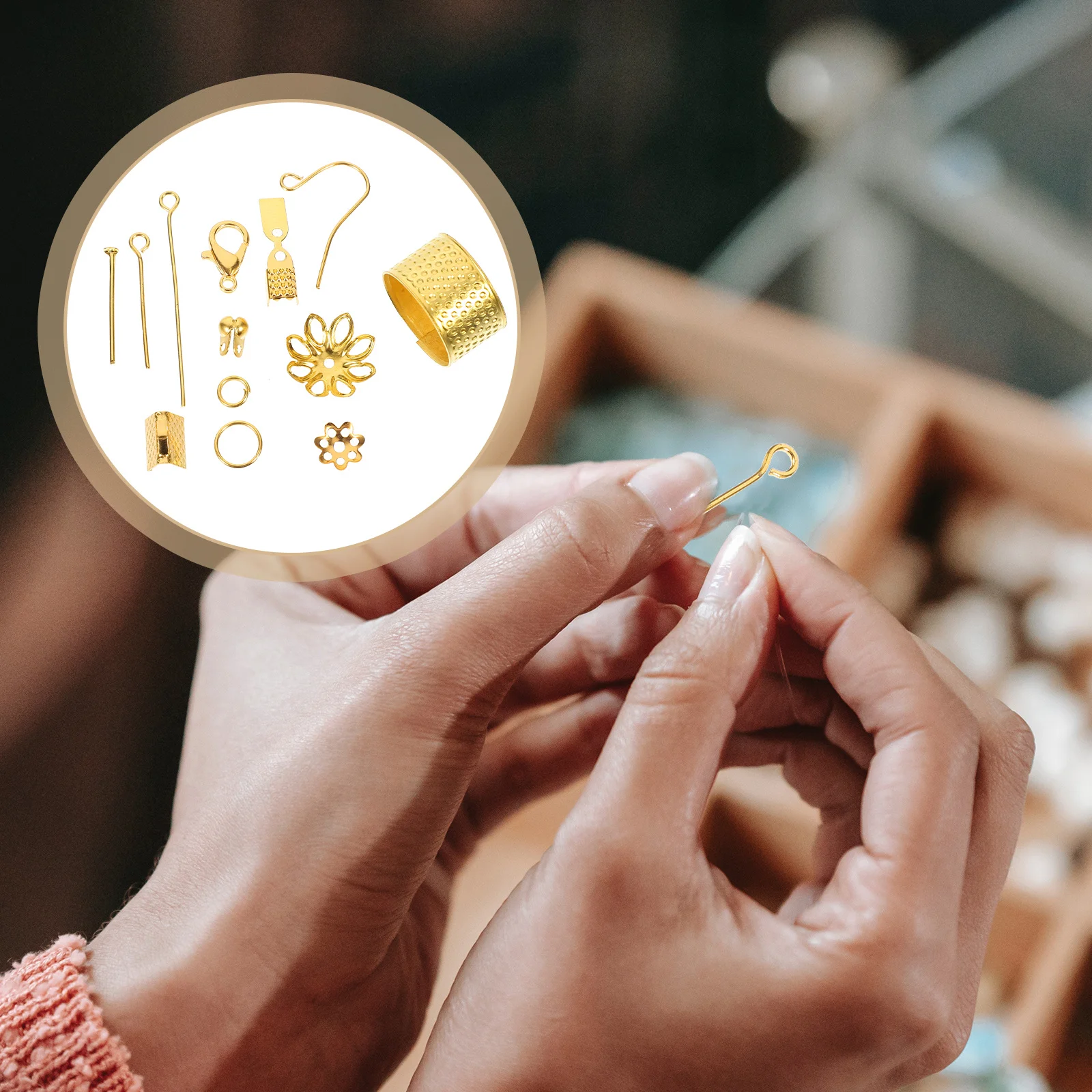 

Box Earring Making Hooks DIY Craft Dangle Circles Jewelry Accessories Premium Material Durable Gift Friends Family Special