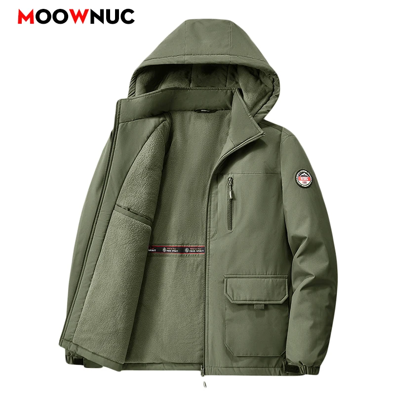 سترات رجالي معطف الشتاء الخريف الذكور سترة واقية الموضة سترة الشارع الشهير معطف يندبروف عادية الدافئة Hombre في الهواء الطلق #1