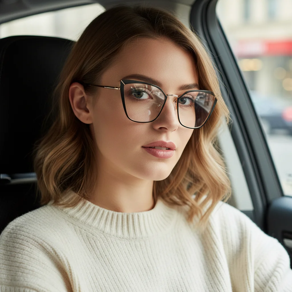 Neue Cat-Eye-Brille, vielseitig einsetzbar, meistverkauft, modisch, mit variablem Farbton und Blaulichtfilter für Autofahrer, Modell 2005X
