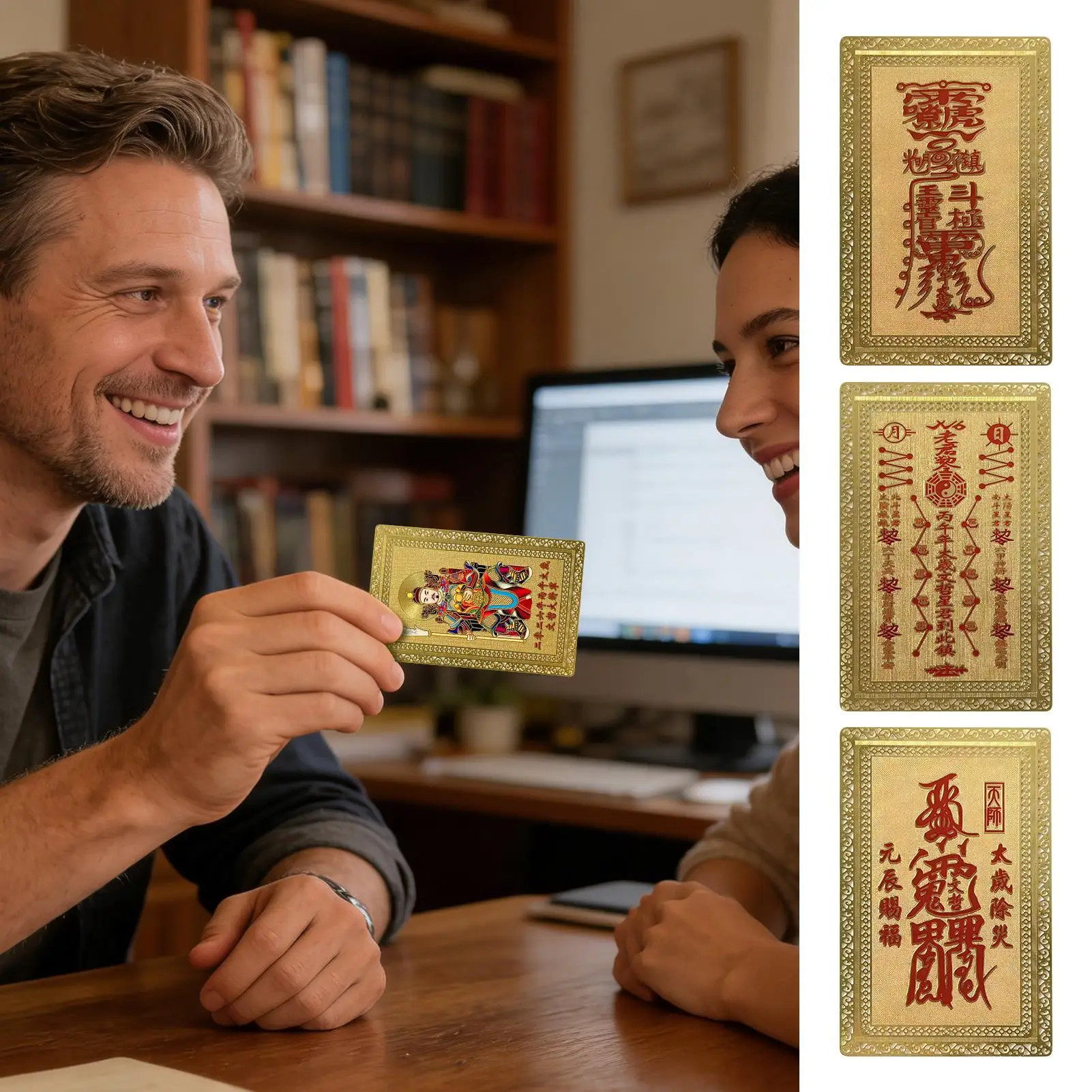 2026 Tai Sui Card Horse Year Feng Shui Taisui Prayer Gold Card Bring In Wealth Health Good Luck Portable Protective Gift