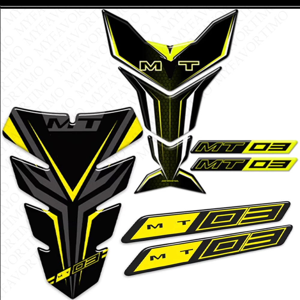 Fairing Accessories Decals Stickers Tank Pad Protector For MT03 MT-03 MT 03 Fender Windshield Handguard Motorcycle